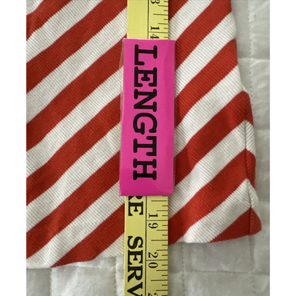 MAEVE ANTHROPOLOGIE Womens Top XXS Front Zip Scoop Neck Orange Striped Preppy - Picture 10 of 12